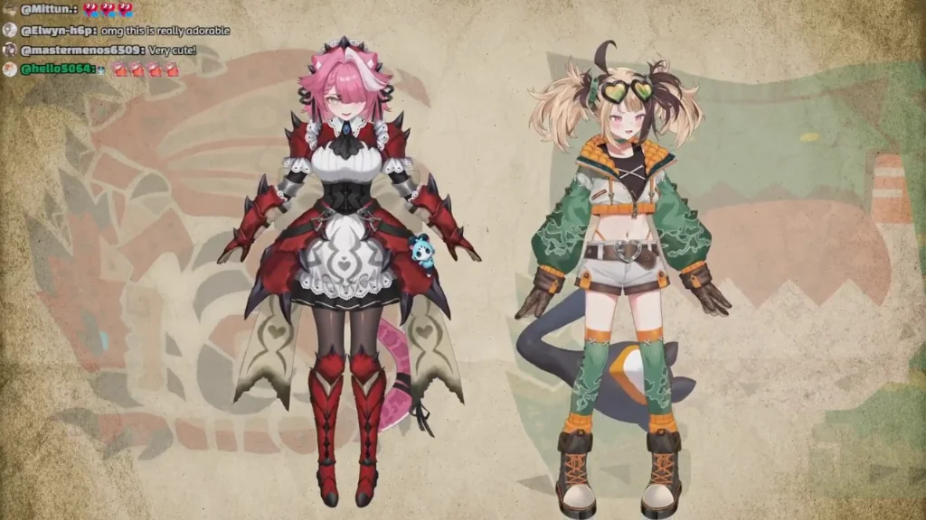 vtuber, hololive, raora panthera, gigi murin, monster hunter